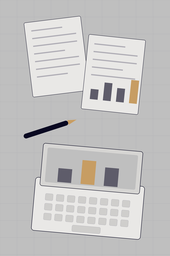 Illustrazione laterale company-profile
