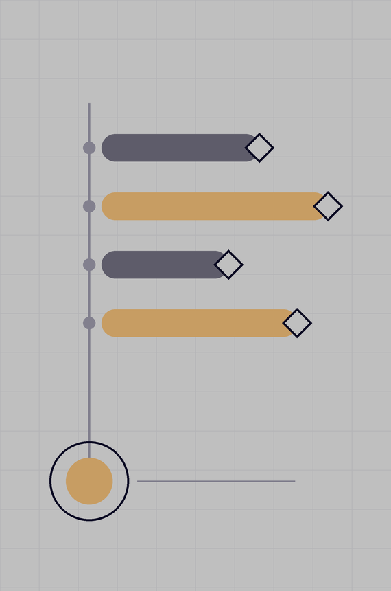 Illustrazione laterale project-management